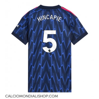 Maglie da calcio Arsenal Piero Hincapie #5 Seconda Maglia Femminile 2025-26 Manica Corta Maglie da calcio Arsenal Piero Hincapie #5 Seconda Maglia Femminile 2025-26 Manica Corta